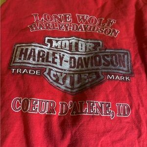 Harley-Davidson Lone Wolf Red Tee